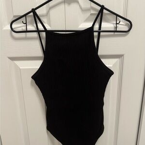 Wilfred Black Ribbed Bodysuit